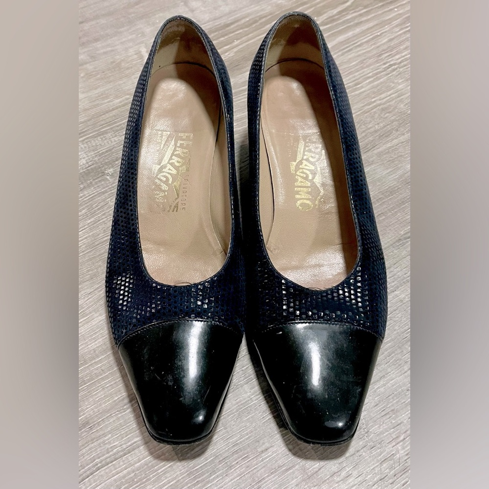Salvatore Ferragamo Suede Heels Size 7.5
